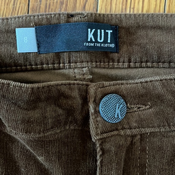 Kut from the Kloth brown Diana Fab Ab Skinny Corduroy. Sz 8. Stretchy. - Picture 3 of 4